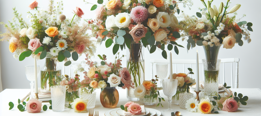 15 Arreglos Florales Elegantes para Centros de Mesa de Boda que Enamoran
